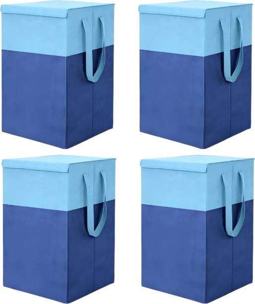 MRSAYON 75 L Blue Laundry Stool/Storage