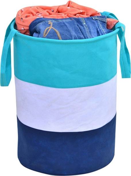 Flipkart SmartBuy 45 L Green, White, Blue Laundry Bag Non-Woven