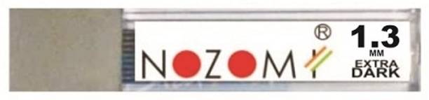 NOZOMI Carbon Mechanical Pencil Lead, 1.3 MM, HB, 1 Tube X 20 Lead Pointer