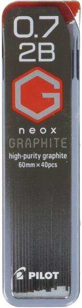 PILOTT Pilot Mechanical Pencil Lead Neox Graphite 0.7mm, 2B, 40-Count (HRF7G-20-2B) Lead Pointer