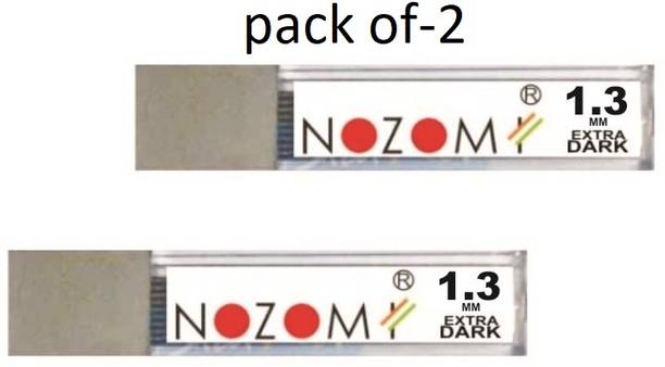 NOZOMI Carbon Mechanical Pencil Lead, 1.3 MM, HB, 2 Tube X 20 Lead Pointer