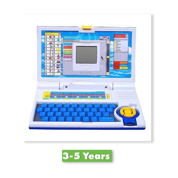 J K INTERNATIONAL Educational Laptop Computer Toy with Mouse for Kids Above 3 Years