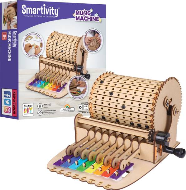 Smartivity Xylofun Music Machine STEM DIY Toys, Educational & Construction based Activity Game for Kids 8 to 14, Gifts for Boys & Girls, Learn Science Engineering Project, Made in India