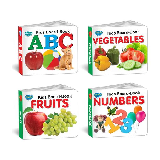 GAMLOID Hot Sale Learning Alphabets Fruits Vegetables Numbers Kids Baby Books Set