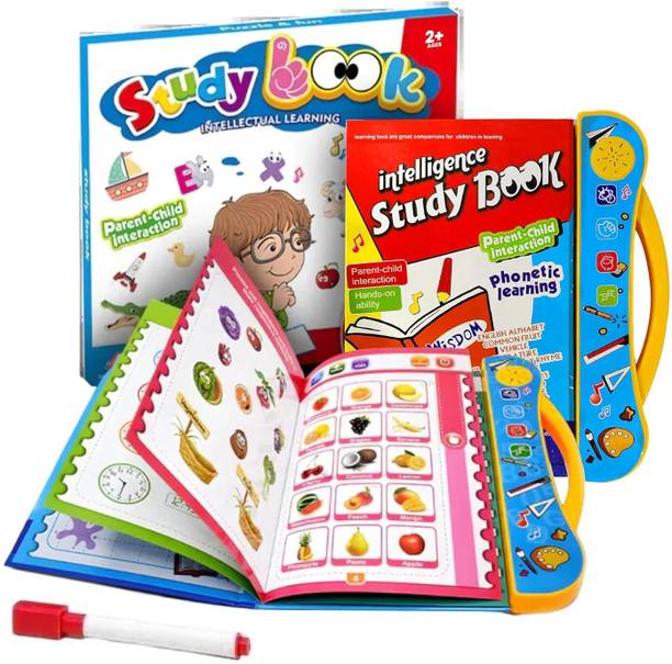 Kidzblend Interactive Sound Book for Kids Learn Alphabets, Numbers, Shapes & Phonics