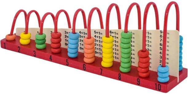 gugan toys Wooden Calculation Shelf Abacus Maths Learning Educational Kit Toy for Kids 3+