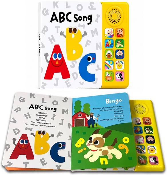 KAMMATESWARA Kids Poem Book ABC Song Sound Book Interactive Learning Book with 10 Fun Songs