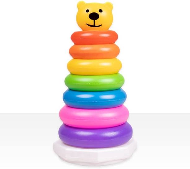 HARKASH 7 Rings Bear Stacking Toy for Babies | Educational Learning Toy (Multicolor)