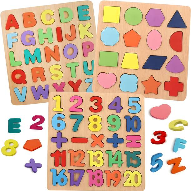 BOZICA 3in1 Wooden Learning Educational ABCD Board for Kids Activity Toys for Toddlers1