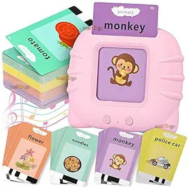 Cravico Colorful Double-Sided Flash Cards, Rechargeable Montessori Educational Cards A20