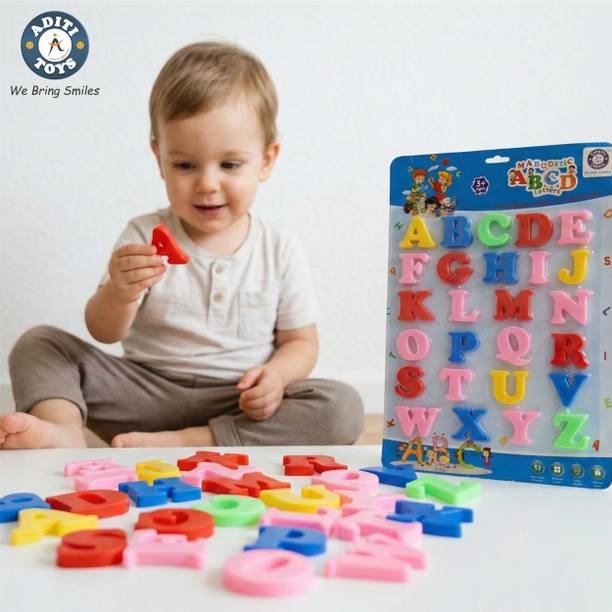 Aditi Toys Magnetic Learning Alphabet for Kids, Capital ABCD Magnetic Letter Symbol