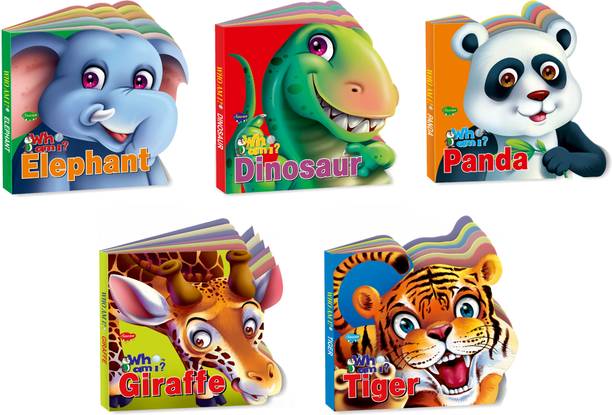 Toddler’s Amazing Animals | Pack Of 5 Books (V2) | Super Jumbo Combo For Collecters And Library Cut Out Die Cut Shape Learning Books