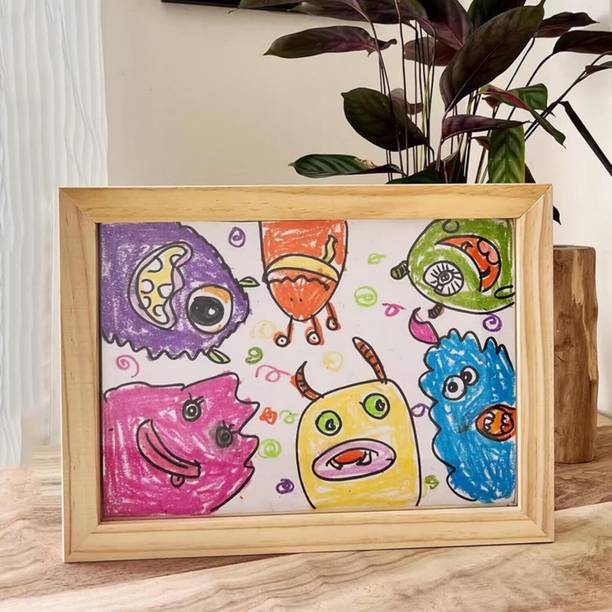 Kids Clap Art Frame for Kids Display & Storage Frame - Pack of 1 | 8x4 Inch| KidsClap