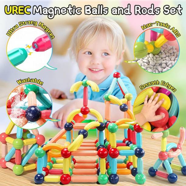 Arizuul Kids 3D Magnetic Stick Builder Set – Learning & Creativity Toy Kit