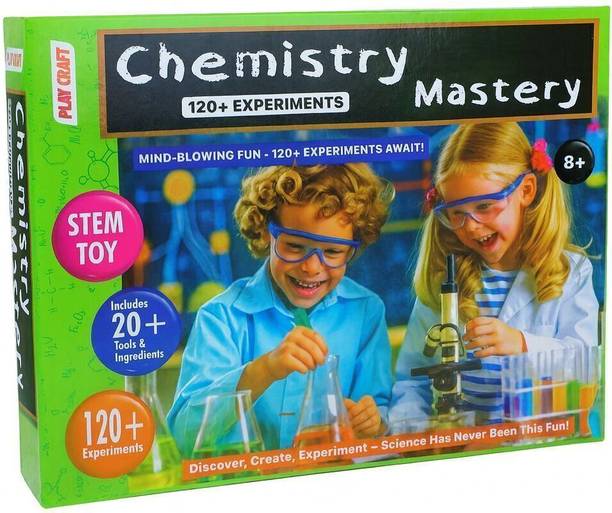 EKSPLOE Play Craft Chemistry Mastery 120+ Science Experiment Kit For Ages 8+