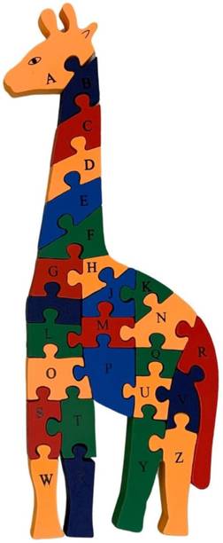 Revcoz Giraffe Wooden A to Z Puzzle, Number Puzzle