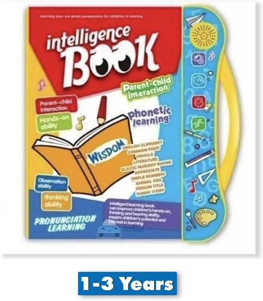 TOYOX Musical Learning Study Book with Number, Letters, Animals, Relationships, Poems, Instruments Learning Toys for 3 years old Kids (Multicolor)