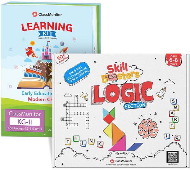 ClassMonitor KG2 + Logic Brain Development Learning Kit for Kids 4-8 Years