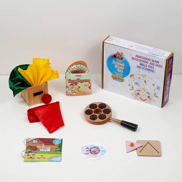 Brainy Bear Montessori Educational Toys– Brain & Skill Develop Activity for Kids 10 Months