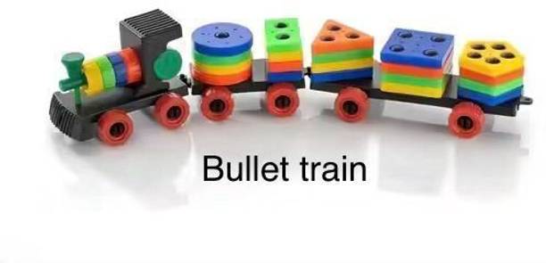 Novexa KIDS TRAIN TOY WITH SHAPE SORTING BLOCK EDUCATIONAL LEARNING SET (BOYS & GIRLS)