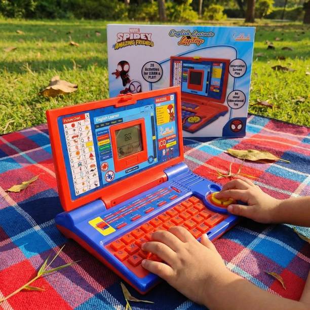 Kriiddaank Spiderman Educational Laptop with 20 Learning Activities