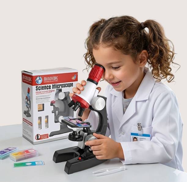 Maa Momai Toys Portable Kids Science Microscope Educational Toy