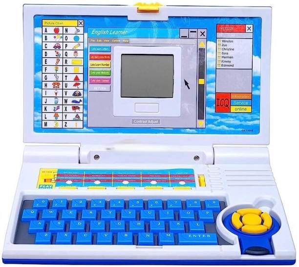 J K INTERNATIONAL Educational Laptop Computer Toy with Mouse for Kids Above 3 Years