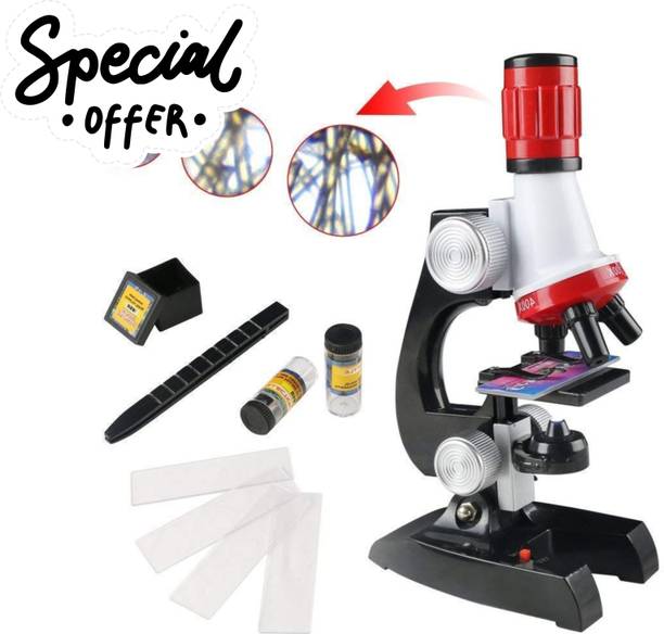 CountryLink Children Educational Microscope Kit with Slides 1200X Zoom Science Toy Set