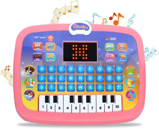 Krux Educational Learning Laptop Toy with Piano/ Alphabets/ Counting/ Animal Sounds