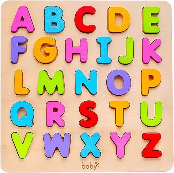Alafi ABCD WOODEN LEARNING ACTIVITY BOARD FOR KIDS ,
