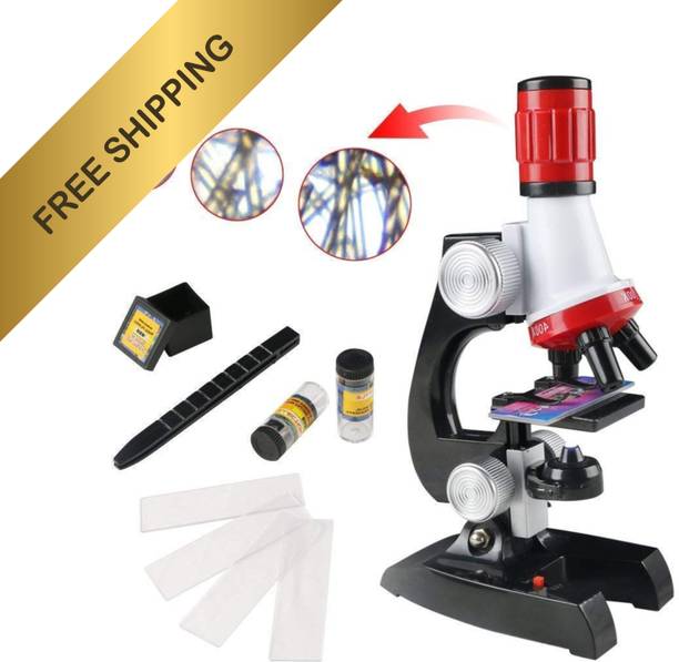 CountryLink Beginner Science Microscope Kit for Kids 1200X Zoom with Slides Learning Toy