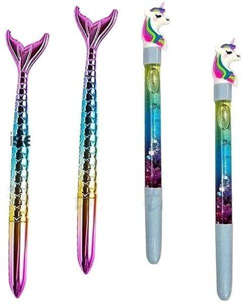 AMP Creations Unicorn Collection-6pcs Mermaid,Gel Pen/Unicorn,Multilayer Pencil for Kids Pen Gift Set