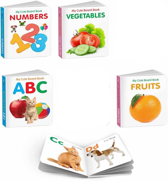 ELEXN New Sale Educational Activity Picture Children Baby Pocket Set of 4 ABC Numbers