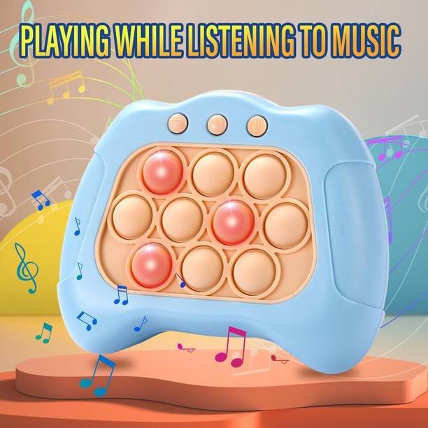 WAKTORO Fast Push Game, Pop Bubble Fidget Toy Quick Push Light Up Popping Game Toys