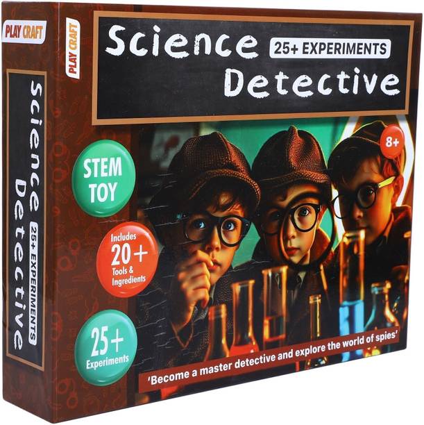 EKSPLOE Play Craft Science Detective 25+ Science Experiment Kit for kids Ages 8+