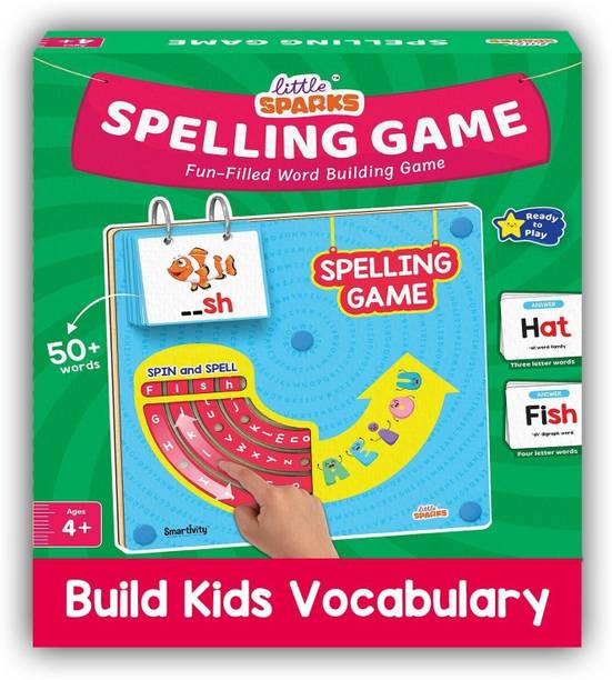 Smartivity Spelling & Vocabulary Game for Kids 4-8 Years Boys & Girls | 50+ Picture Cards |