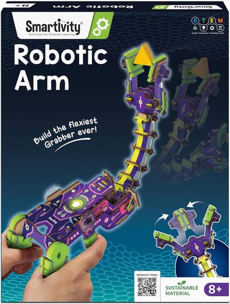 Smartivity Robotic Arm Toy for Kids 8–14 | Handheld Grabber with Flexible Neck | STEM Gift