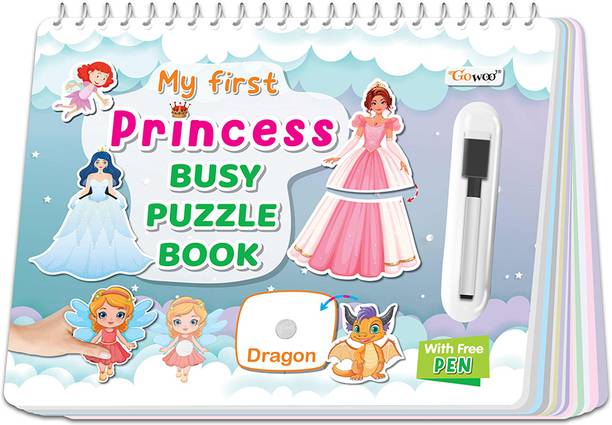 GO WOO My First Princess Busy Puzzle Book : Toddler Activity Sticker Book