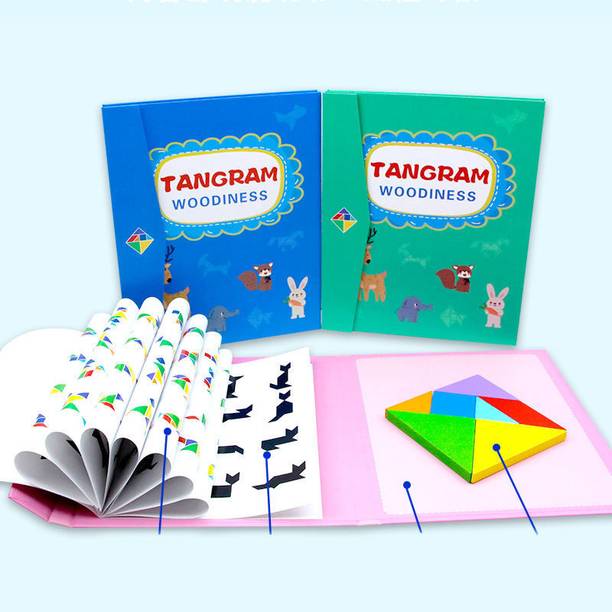 BHVMEY Tangram Puzzle Book – Logical Thinking Toy for Kids