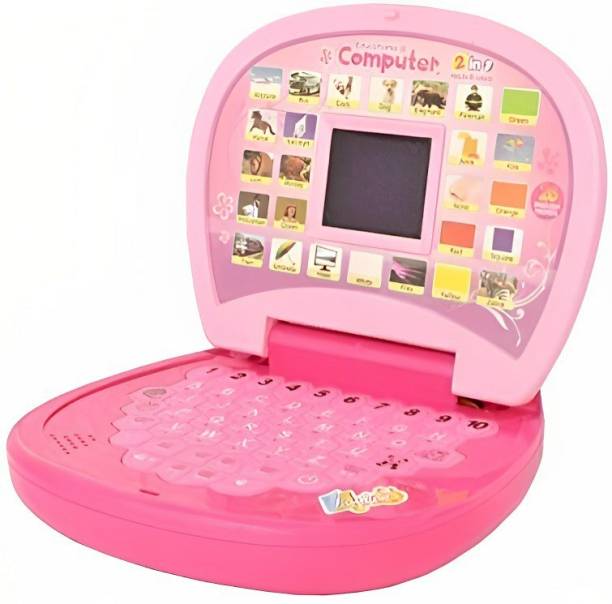 SARASI Pink Laptop for Kids Computer Educational Learni...