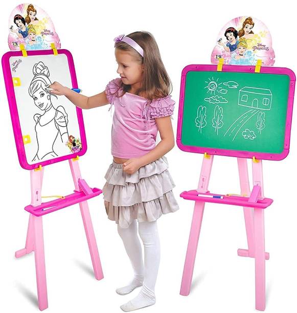 SABIRAT rincess 5 In 1 Dual Side Easel Activity Board For Kids, Learning Activity Board