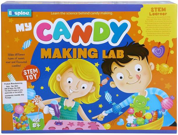 SARASI STEM Candy Making Lab, Educational Science Experiment Kit for Kids, 8-14