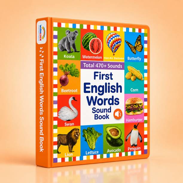 WISHLUCK My First English Words Sound Book for Kids 3-9 Years