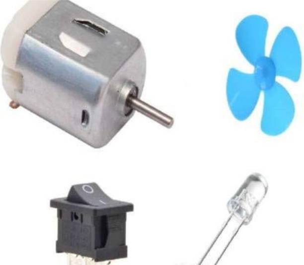 ERHIndia science educational hobby kit (1 dc motor 1 propeller 1 spdt switch 1 led )