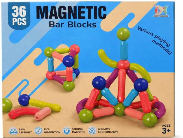 Glimring Magnetic Building Blocks Set - 36 Pieces