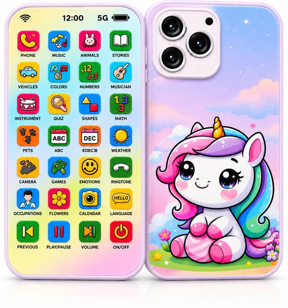 PlayCraft Kids Interactive Learning Toy Phone with Music, Stories & Educational Activities