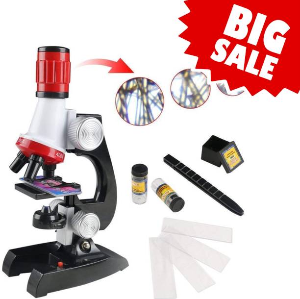 CountryLink Educational Microscope Kit for Kids 1200X Zoom with Slides STEM Learning Toy