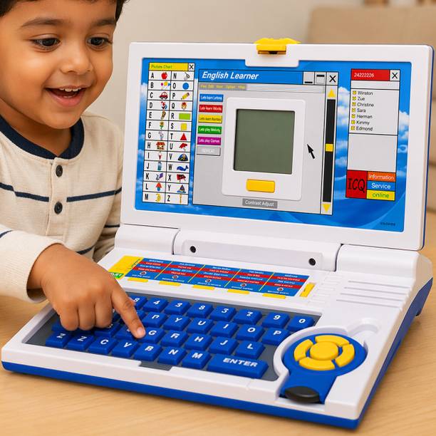 Trenzo Kids Laptop Computer Toy Electronic Alphabet Number Learning & Educational Toy