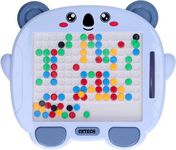 cktech Magnetic Drawing Board with Pen and Pattern Book Dots Board