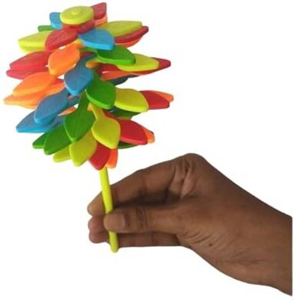 WAKTORO Rainbow Fidget Flower Toy - Stress Relief Spinner for Kids & Adults